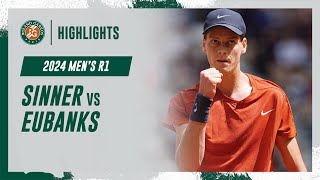 Sinner vs Eubanks Round 1 Highlights  RolandGarros 2024 [upl. by Rosene]