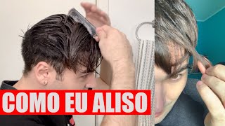 COMO ALISO MEU CABELO  COM PROGRESSIVA CASEIRA DE LIMÃO [upl. by Care290]