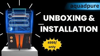 AQUA D PURE Copper  Alkaline RO Water Purifier 12L ROUVUF Copper Unboxing and installation videos [upl. by Einalam]