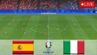 🔴Spain vs Italy LIVE🔴UEFA Euro 2024🔴Live Match Today [upl. by Htiekram]