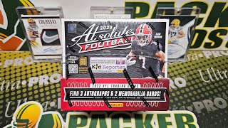 2023 Absolute Football Hobby Box Opening 5 Hits per Box Late to the Party Upload [upl. by Aihtela456]