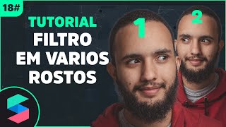 Como fazer filtro pegar em mais de uma pessoa  Spark Ar [upl. by Hooge]