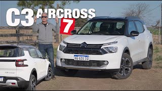 Citroën C3 Aircross 7 asientos 10 turbo  Test  Matías Antico  TN Autos [upl. by Mendel624]