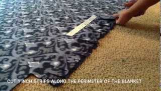 No Sew Fleece Blanket Tutorial [upl. by Pollie]