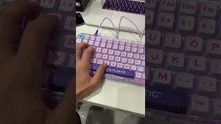 MelGeek MOJO84 Vaporwave  Kailh Crystal Burgundy Pro Switch [upl. by Sennahoj]