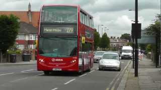 Arriva LJ61CFV route 279 Enfield Wash 8th Aug 2012 [upl. by Euqinitram]