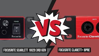 Focusrite Clarett 8Pre vs Scarlett 18i20 3rd no talking [upl. by Nolat]