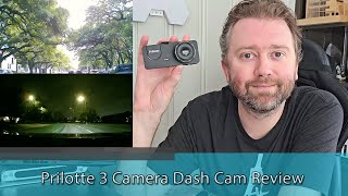 THREE CAMERA CAR DASH SYSTEM  Prilotte 3 Camera Dash Cam Review [upl. by Rett]