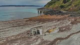 Abandoned shipwreck on Waterhouse Island [upl. by Clerk]