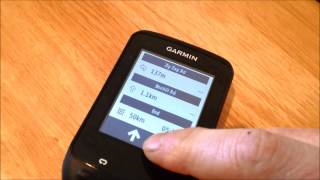 How To Follow A Route On A Garmin Edge 510 [upl. by Rma537]