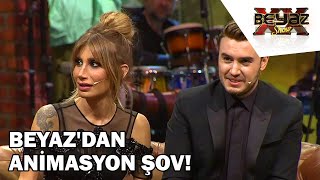 Mustafa ve İreme Klip Sürprizi  Beyaz Show [upl. by Tannenwald996]