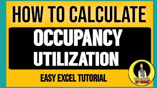 Occupancy formula in BPO  Utilization formula in BPO  Excel Tutorial [upl. by Nylleoj]