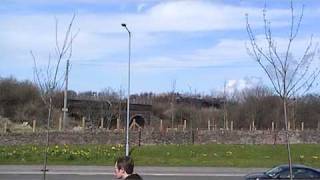 Black 5 pair 44871 amp 45407 on GB III railtour arrive into Girvan station [upl. by Eeralav286]