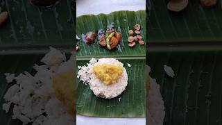 kammani pappu kaachina neyyisong vegmeals traditionalfood  అరిటాకుభోజనం [upl. by Chloette]