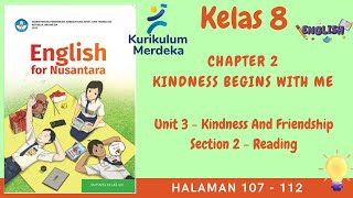 Kurikulum Merdeka Kelas 8 Bahasa Inggris Chapter 2  Unit 3  Section 2  Halaman 107  112 [upl. by Saraann]