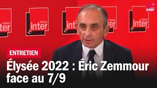 Eric Zemmour face au 79 ses réponses aux questions des auditeurs et chroniqueurs  France Inter [upl. by Namzed289]