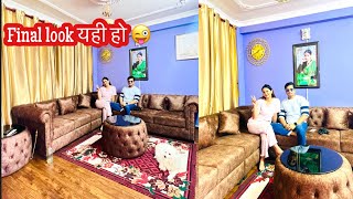 Before amp After Look Anu Ko living Room Ko Yehi Ho😁Sabin Shrestha Anu Shah [upl. by Malissia]