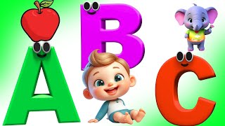 ABC song  a for apple  abc phonics song for toddlers  nursery rhymes abcd [upl. by Ytinav]