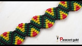 Colorful macrame bracelet micro cord project [upl. by Oletta427]