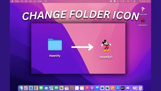 How to change icon of folder on mac  2024 [upl. by Ammadas]