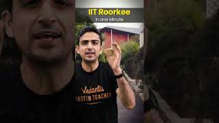 IIT Roorkee Review in 1 Min  Inside IIT Roorkee  Arvind Kalia Sir  shorts jee iitroorkee [upl. by Hale]