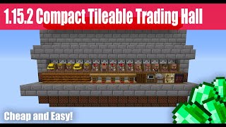 1wide Tileable Trading Hall with Zombification  Minecraft 1152 Read Description [upl. by Nwadal]