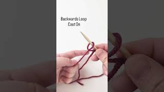 Backwards Loop Cast On [upl. by Nocam690]