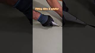 Fitting Altro amp Polyflor Safety Vinyl Flooring In School 🏫  London [upl. by Brig760]