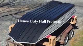 K5 Polyurea Application  Jet Boat Hull Protection [upl. by Inoy]