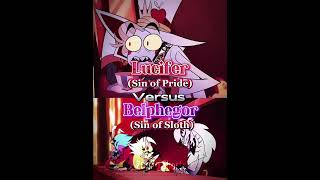 Lucifer HH vs The Deadly Sins HB shorts whoisstrogest hazbinhotel helluvaboss [upl. by Lukasz989]