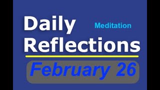 Daily Reflections Meditation Book – February 26 – Alcoholics Anonymous  Read Along – Sober Recovery [upl. by Mohamed]