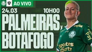 JOGO COMPLETO  PALMEIRAS 0 X 2 BOTAFOGO  BRASILEIRO FEMININO 2024 [upl. by Ardnuhs40]