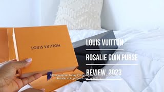 Louis Vuitton Monogram Rosalie Coin Purse  Review 2023 [upl. by Eleik]