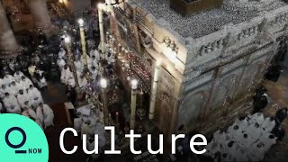 Maundy Thursday Pontifical Mass Begins in Jerusalem Before Easter [upl. by Nagard]