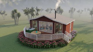 Charming 60 sqm Small House Design  Cozy Home Tour 6 x 10 Meters [upl. by Ailyn606]