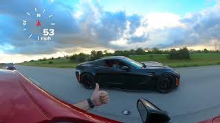 Mustang gt500 vs corvette z06 [upl. by Llednek959]