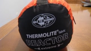 Sea to Summit Reactor Extreme Mummy Bag Liner [upl. by Eidnyl]