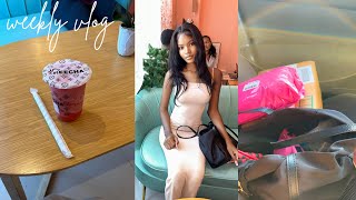 WEEKLY VLOG Packages trying boba Starbucks  fragrance shopping amp more [upl. by Fagan]