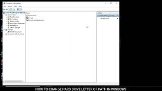 HOW TO CHANGE HARD DRIVE LETTER OR PATH IN WINDOWS 10 [upl. by Clawson]