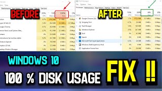 ➢Fix 100 disk usage in windows 10  High disk usage problem fix  2021 [upl. by Ilamad]