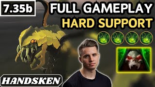 735b  Handsken VENOMANCER Hard Support Gameplay  Dota 2 Full Match Gameplay [upl. by Colson]