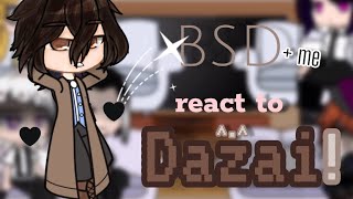 Bsd react to Dazai  GCRV  BSD X GACHA  Nastasia [upl. by Ahsinik]