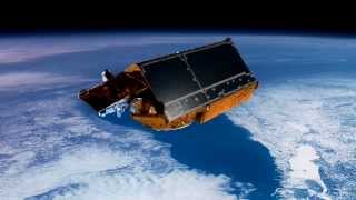 Vuelo del satélite Cryosat sobre Groenlandia [upl. by Odille]