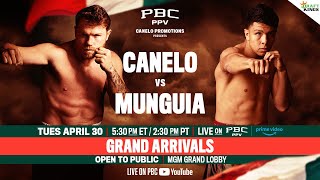 Canelo vs Munguia GRAND ARRIVALS  CaneloMunguia [upl. by Amorette731]