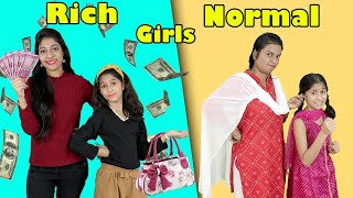 Rich Girl Vs Normal Girl  Comedy Video  Paris Lifestyle [upl. by Grail45]