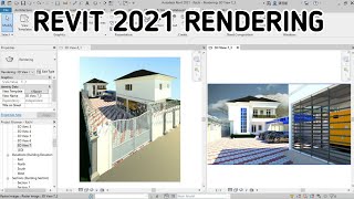 How to Render Project with REVIT 2021 [upl. by Sarilda59]