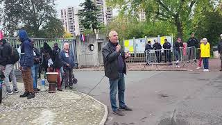 Sanspapiers piquet Chronopost Alf à Créteil Préfecture 181024 Jean Louis Marziani Sud Solidaires [upl. by Madanhoj]