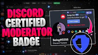 How To Get The New Discord Certified Moderator Badge 2021 [upl. by Brag337]