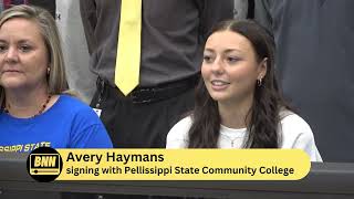 Avery Haymans signs with Pellissippi State [upl. by Nosyaj]