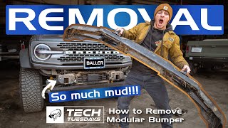 Tech Tuesday How to Remove the Modular Front Bumper on a Ford Bronco SUPER EASY [upl. by Novyart183]